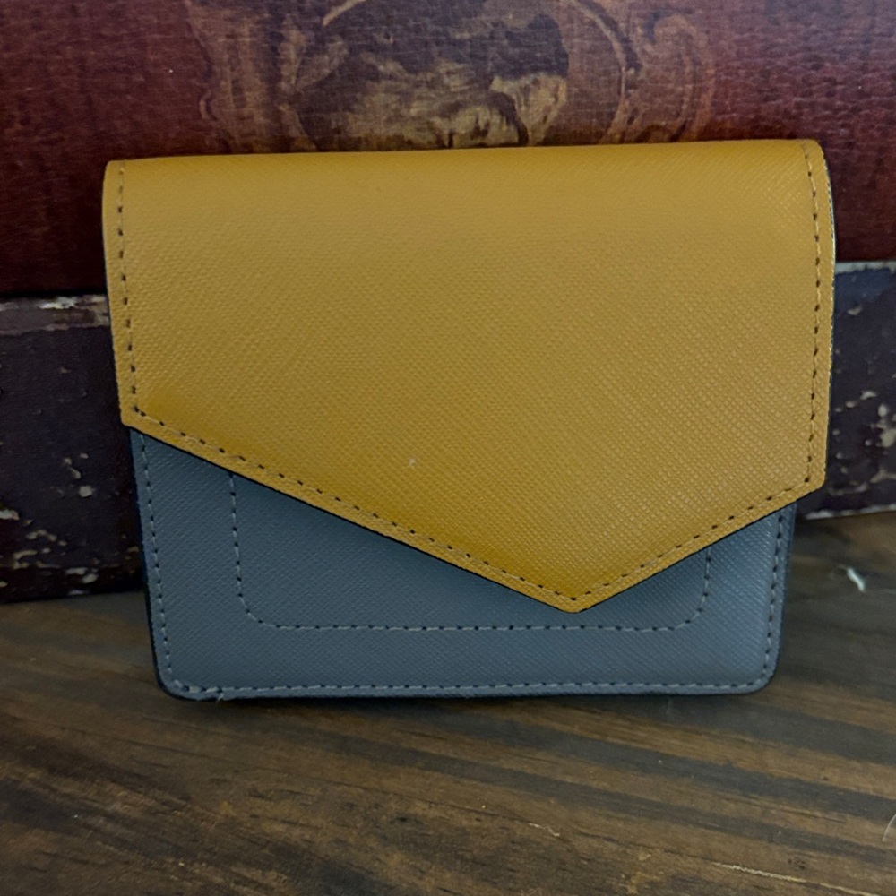 Botkier Mustard and Charcoal Wallet